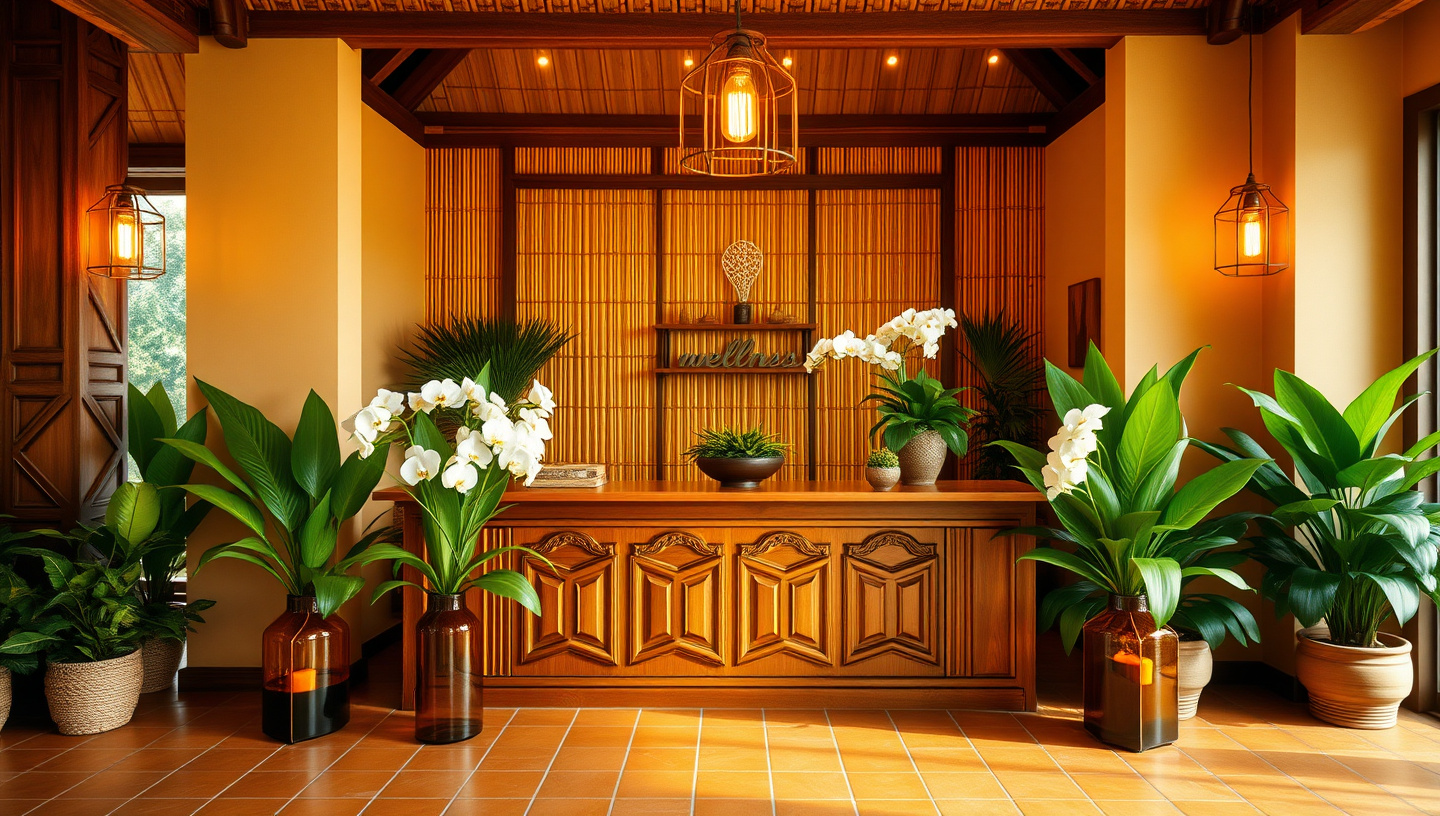 Tranquil wellness space in Thailand